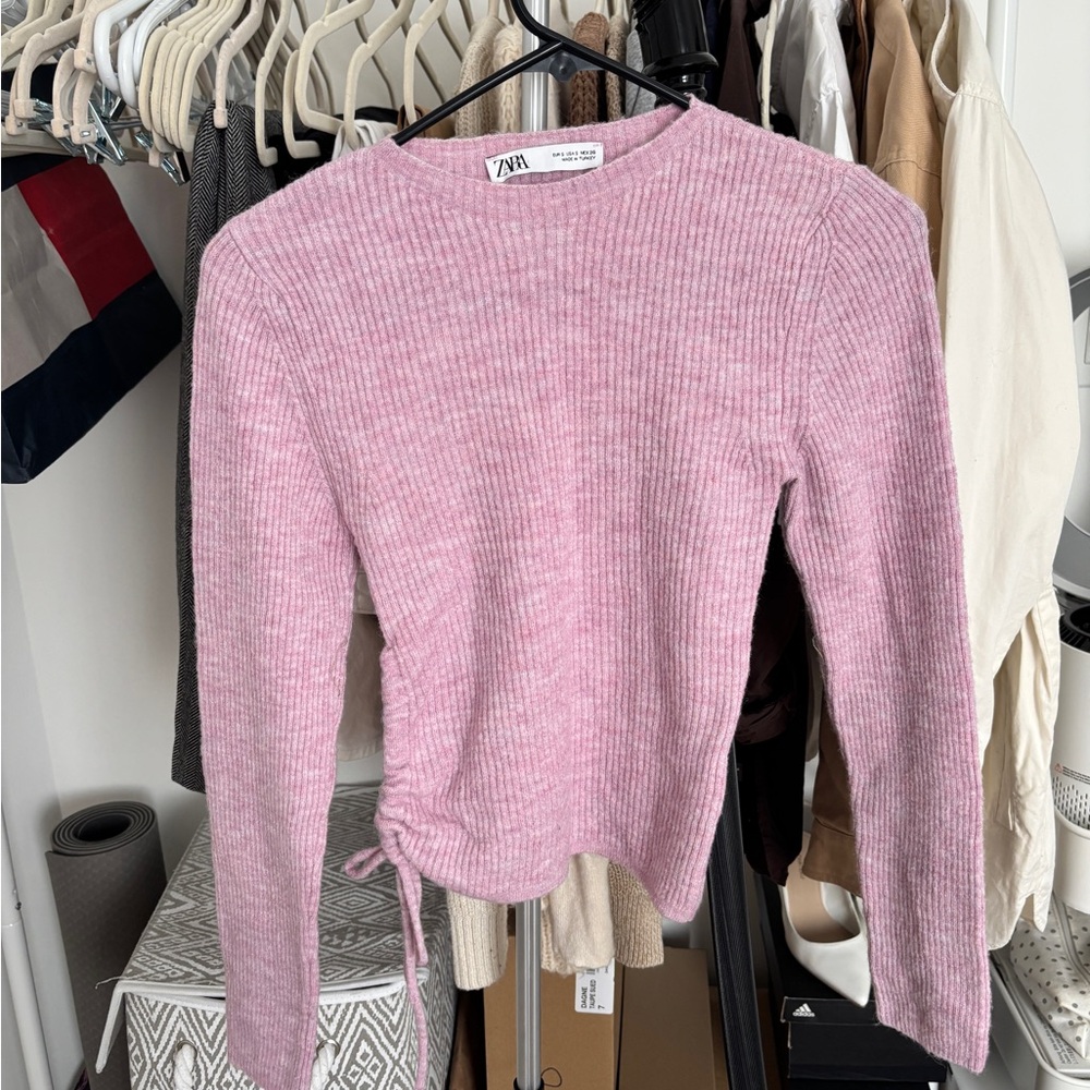 Zara Soft Pink Knit Top